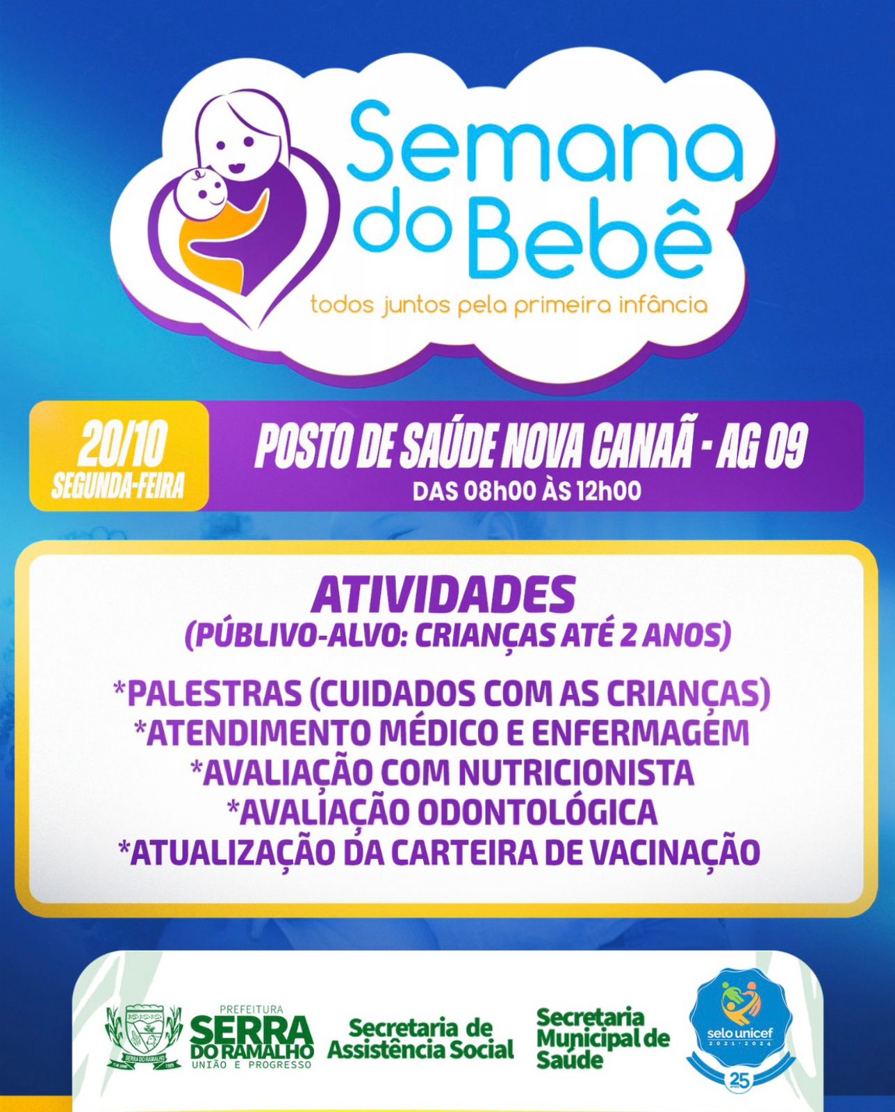 Abertura da Semana do Bebê: Saúde e Orientação para as Famílias
