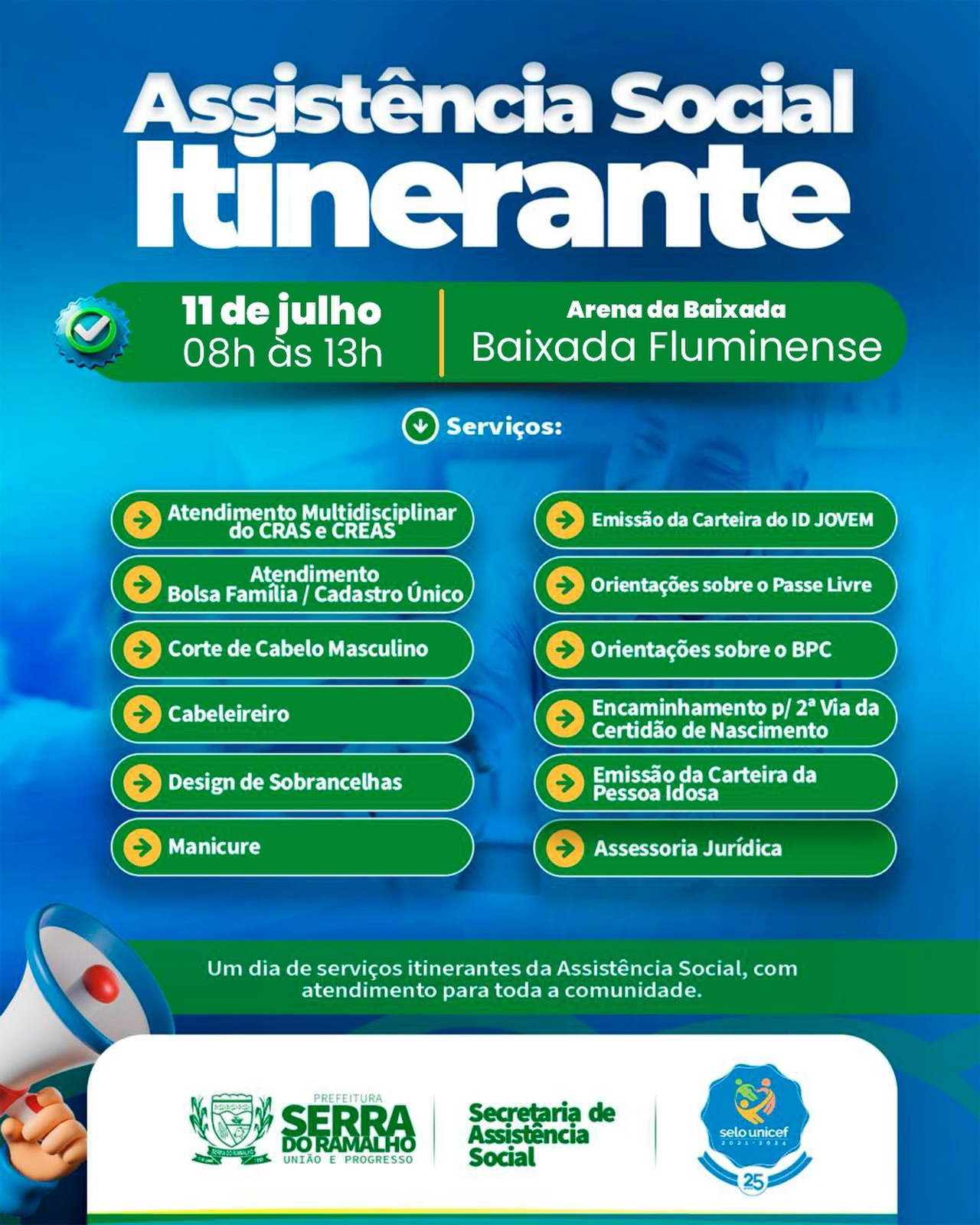 Assistência Social Itinerante Leva Serviços à Comunidade da Baixada Fluminense Neste Sábado