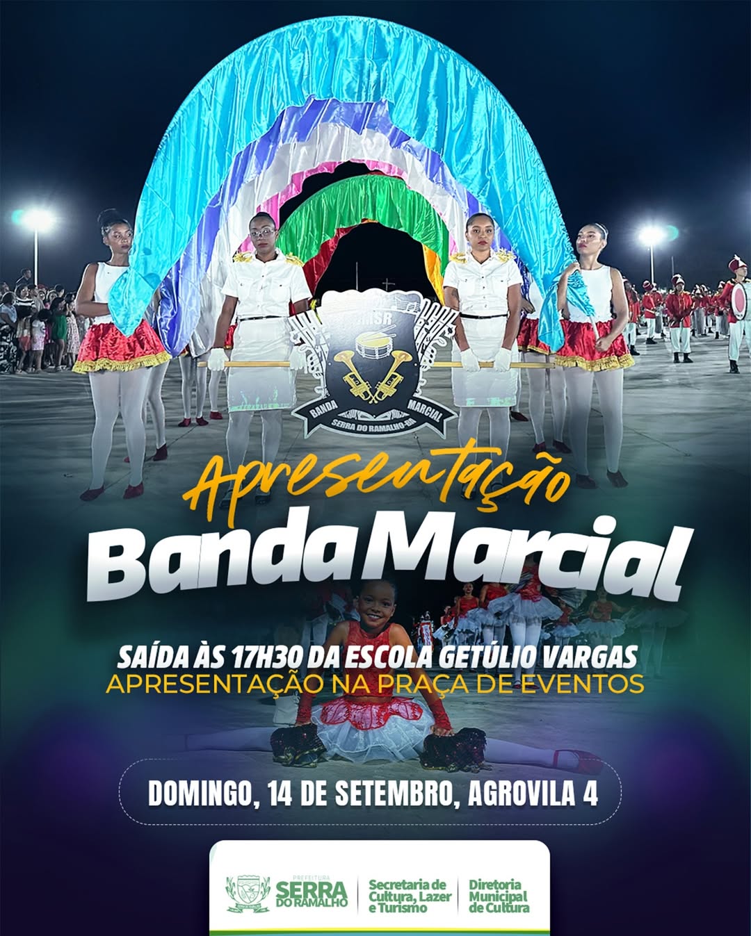 Banda Marcial realiza apresentação no Domingo na Agrovila 4
