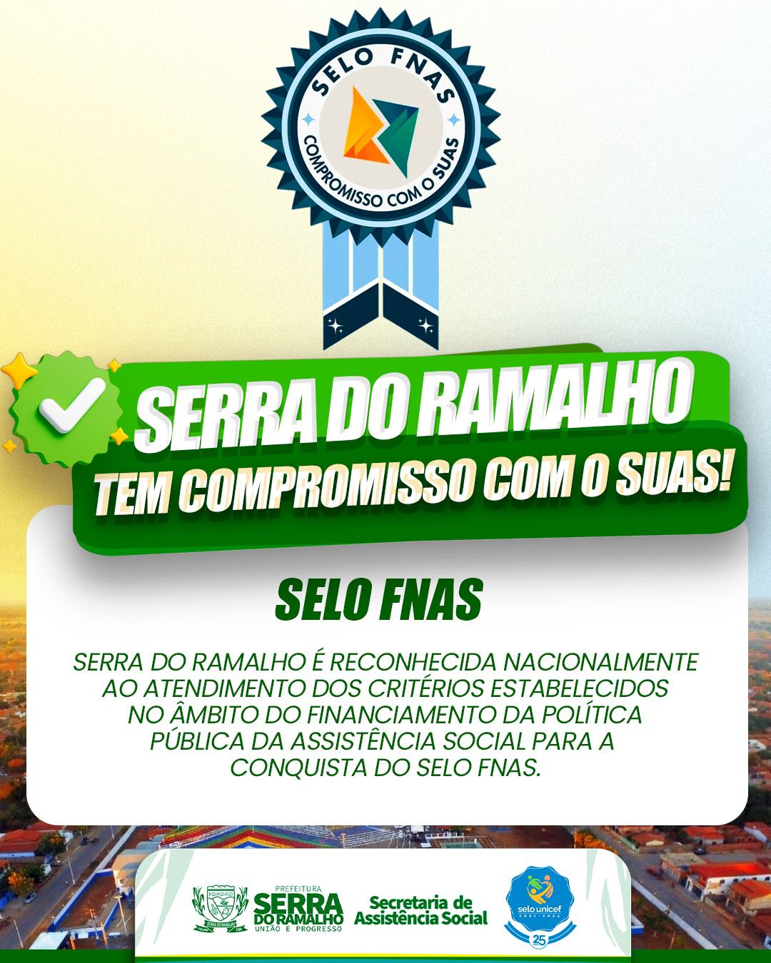 Serra do Ramalho Conquista Selo FNAS e Reforça Compromisso com a Assistência Social