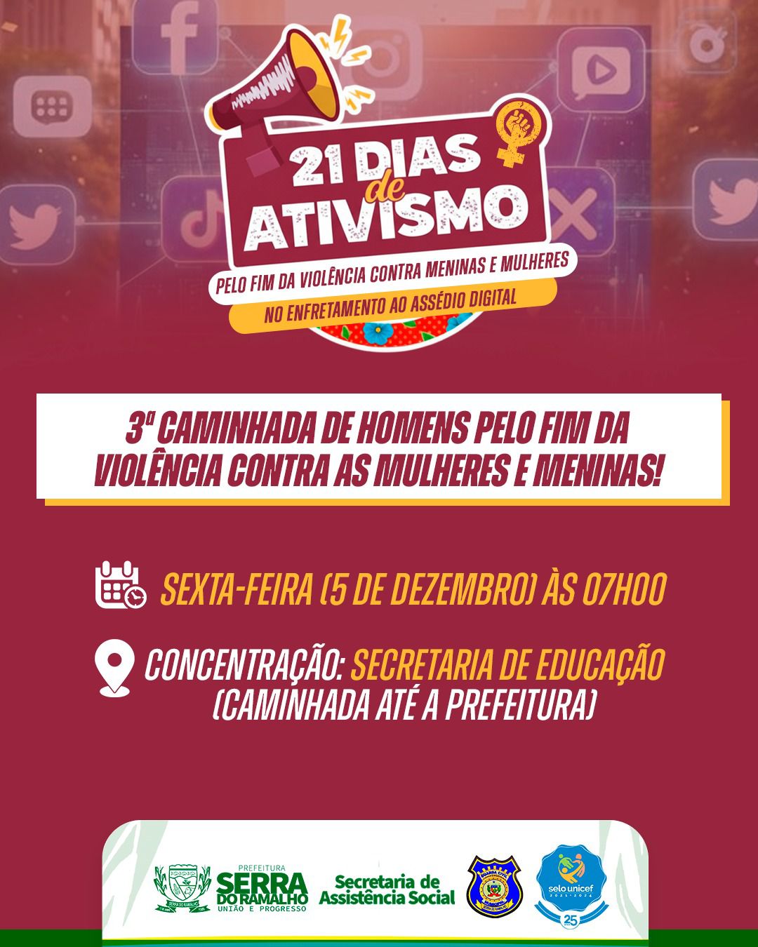 3ª Caminhada de Homens reforça luta pelo fim da violência contra mulheres e meninas nesta sexta (5)