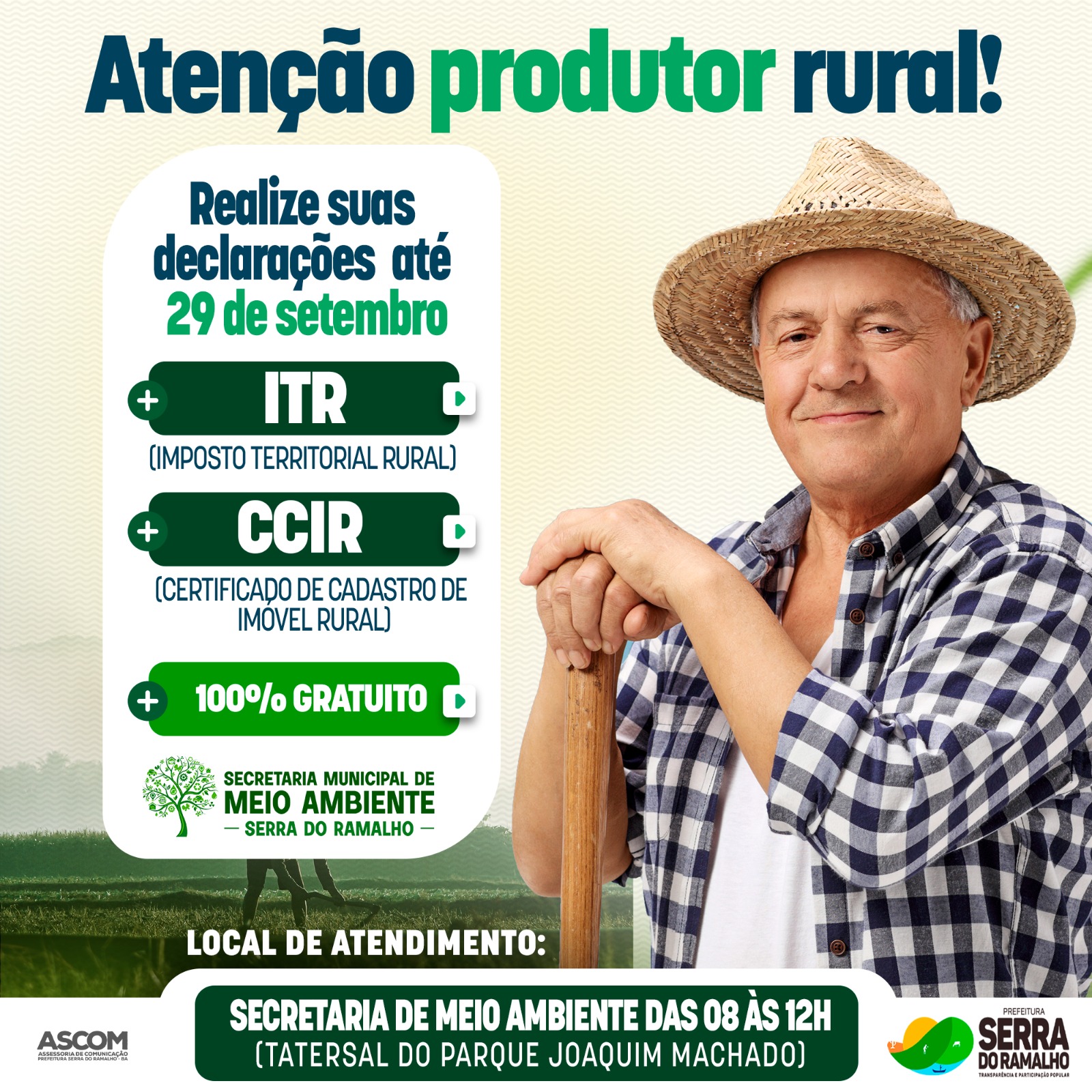Atenção produtor rural!