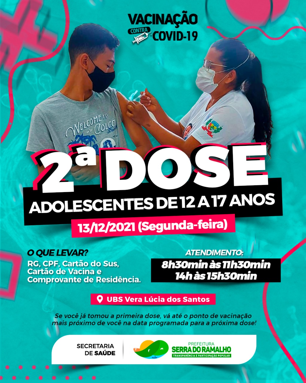 Atenção, adolescentes de 12 a 17 anos!
