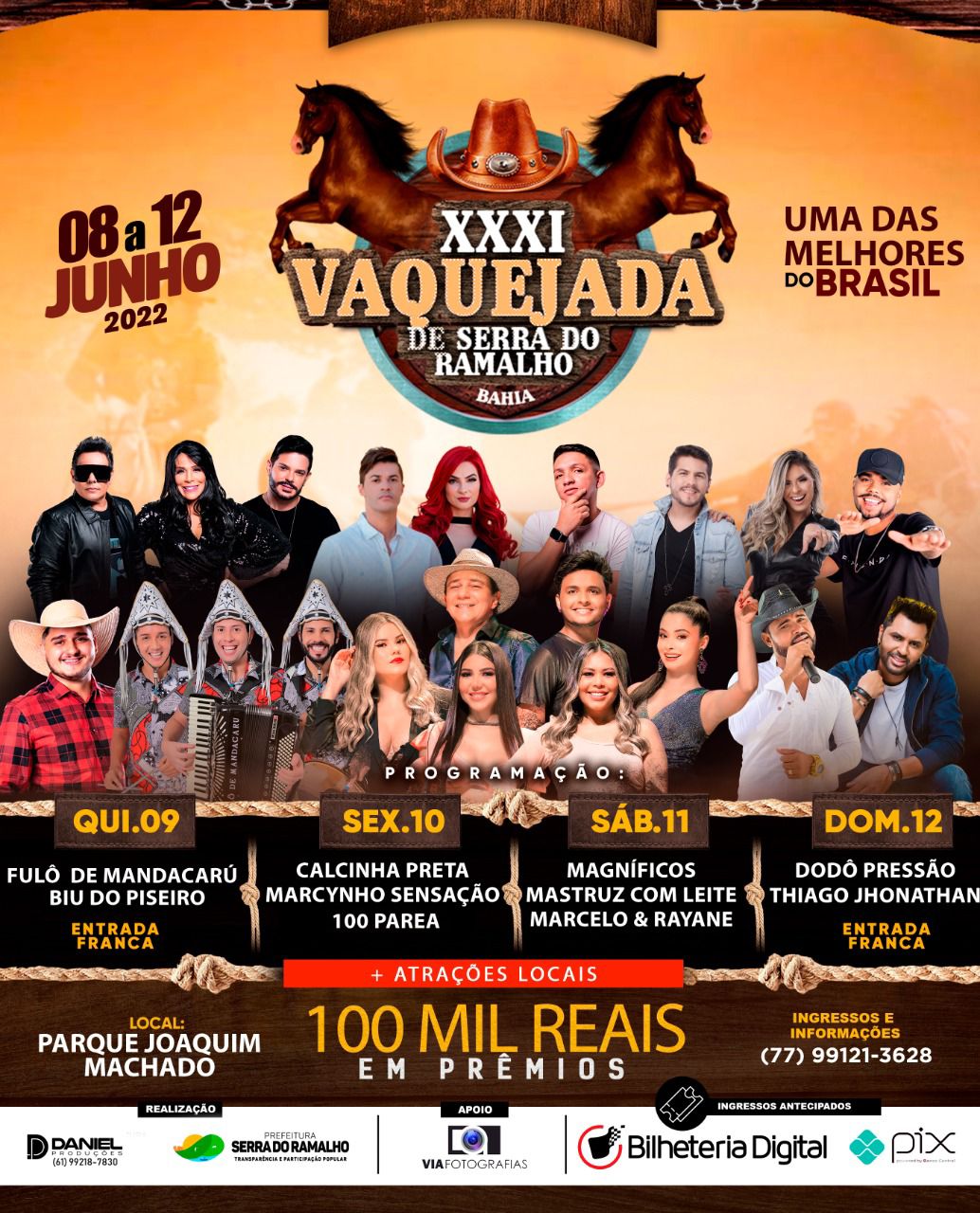 AGORA É OFICIAL: TRIGÉSIMA PRIMEIRA VAQUEJADA DE SERRA DO RAMALHO!