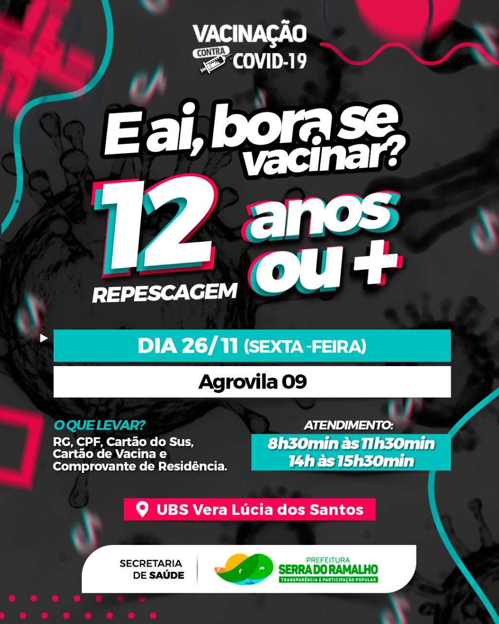 Atenção você que ainda não se vacinou com a primeira dose da vacina contra a covid-19!