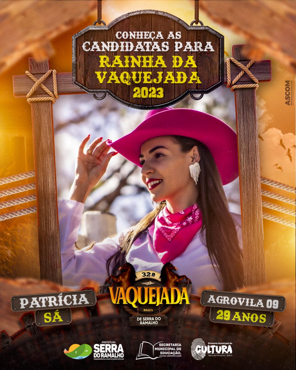 Conheça Patrícia Sá, nossa candidata n° 07 do 22° Concurso da Rainha da Vaquejada de Serra do Ramalho!