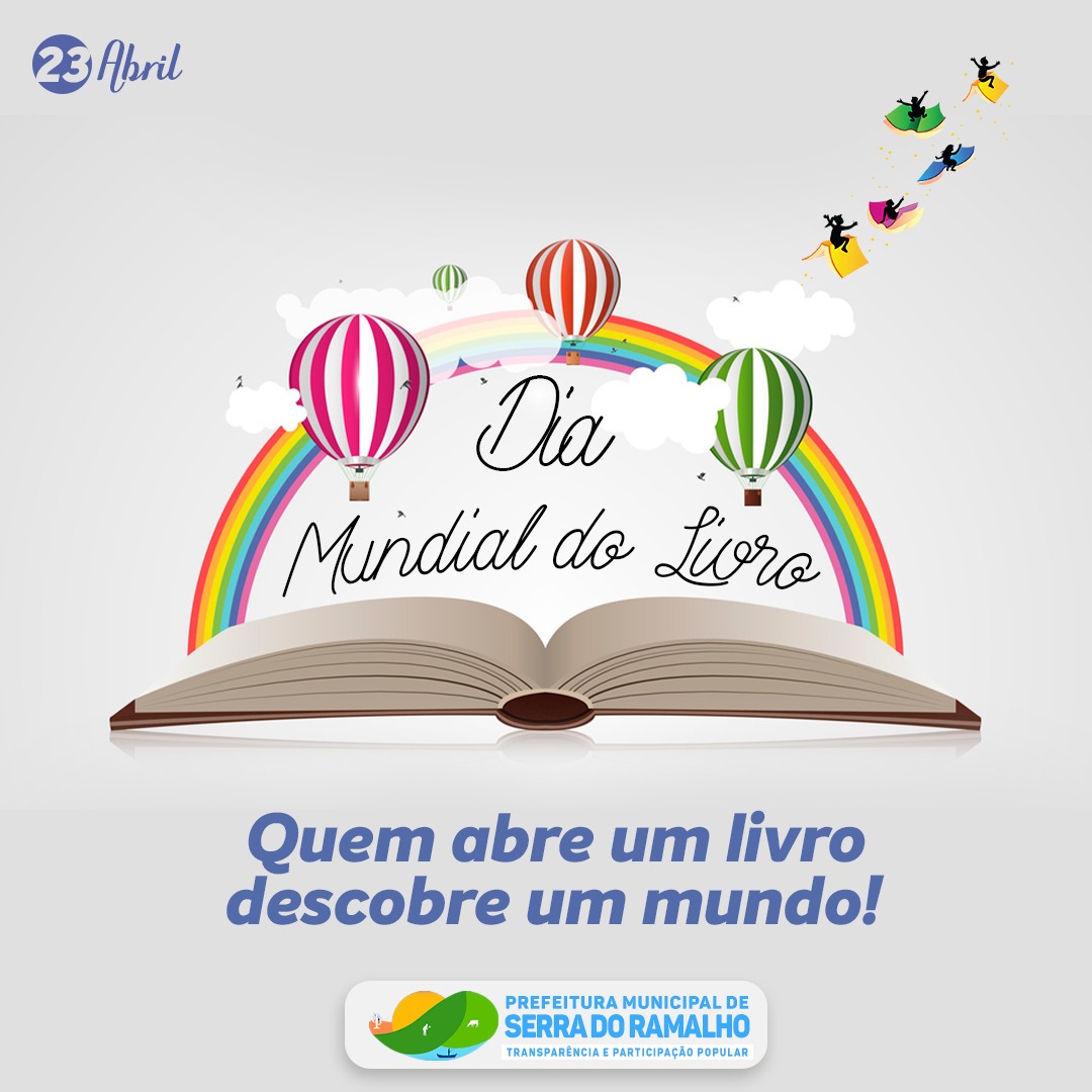 Dia Mundial do Livro, 23 de abril.