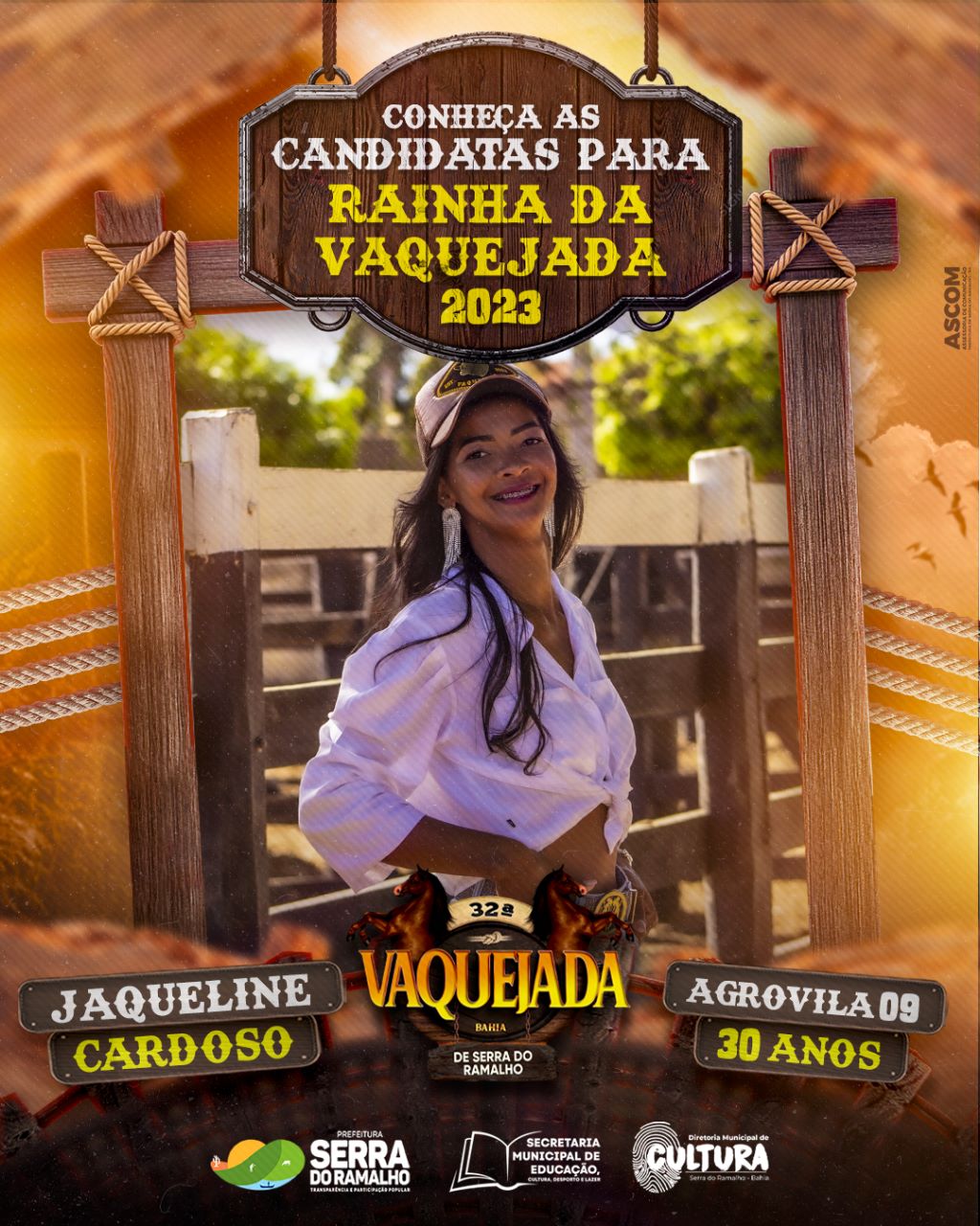 Conheça Jaqueline Cardoso, nossa candidata n° 08 do 22° Concurso da Rainha da Vaquejada de Serra do Ramalho!