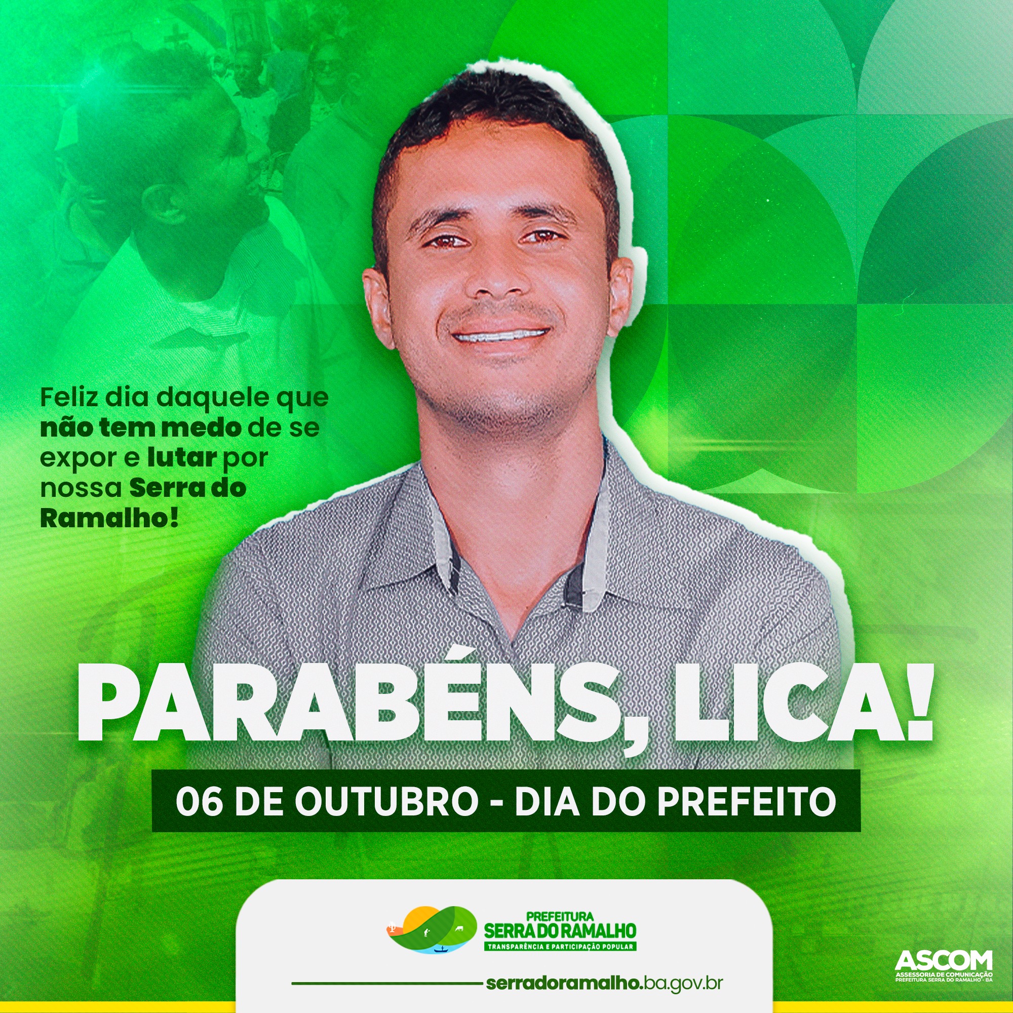 Parabéns a todos prefeitos e a todas prefeitas do nossos país, em especial para nosso prefeito Lica!
