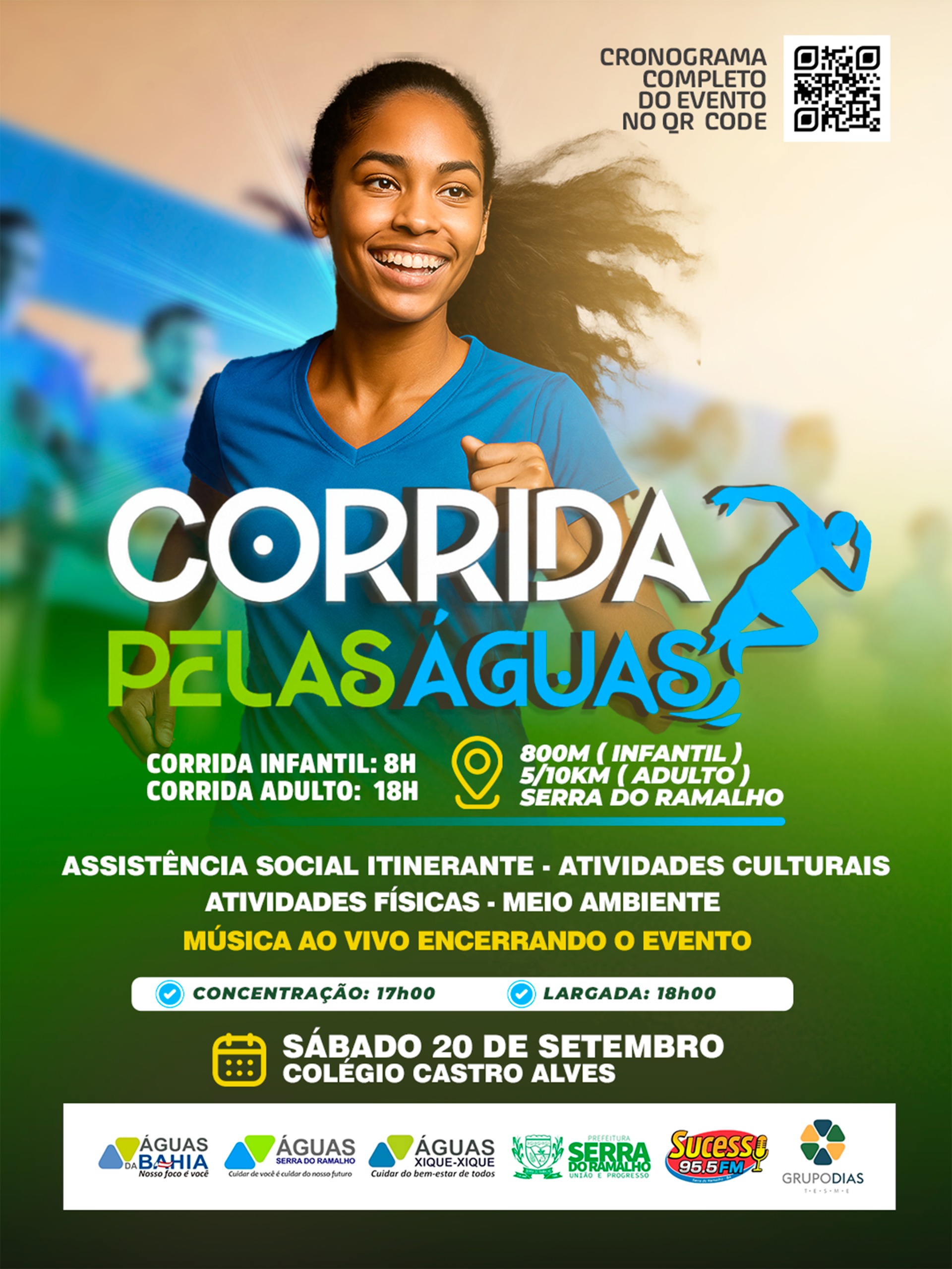 Serra do Ramalho realiza a Corrida Pelas Águas no dia 20 de setembro