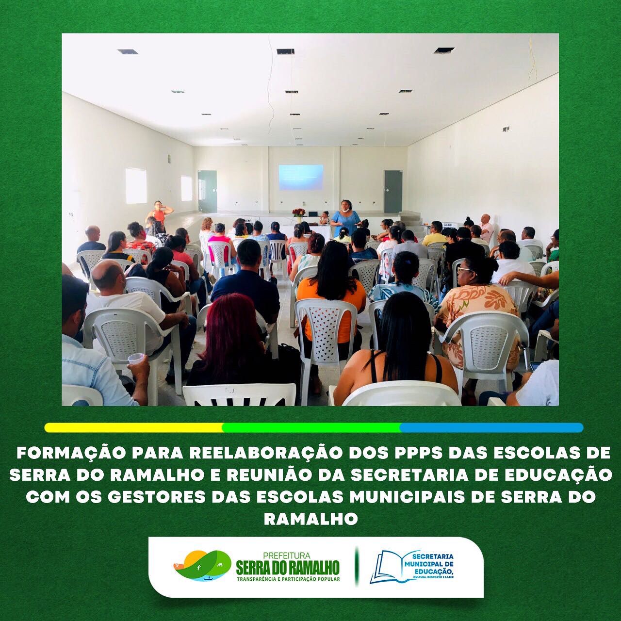 No dia 10 de maio de 2022 aconteceu a Formação para Reelaboração dos PPPs com a participação dos gestores escolares, coordenação pedagógica e coordenação da Secretaria de Educação.