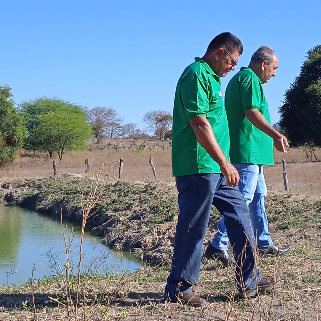 Visita aos tanques de Piscicultura do município