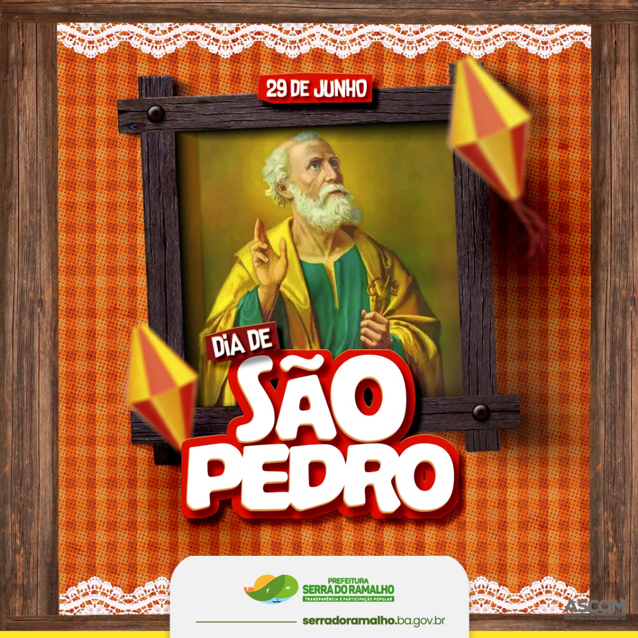 Hoje é dia de São Pedro!