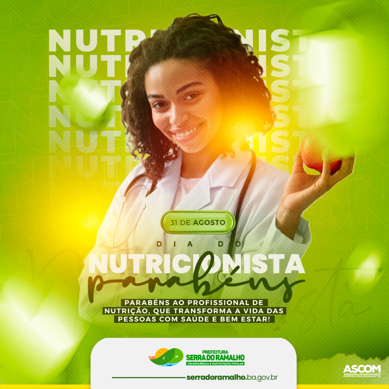 Hoje é dia do nutricionista!