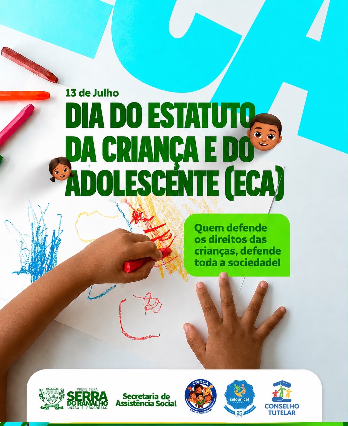13 de Julho | Estatuto da Criança e do Adolescente Reforça a Importância da Proteção integral à Infância e à jJuventude