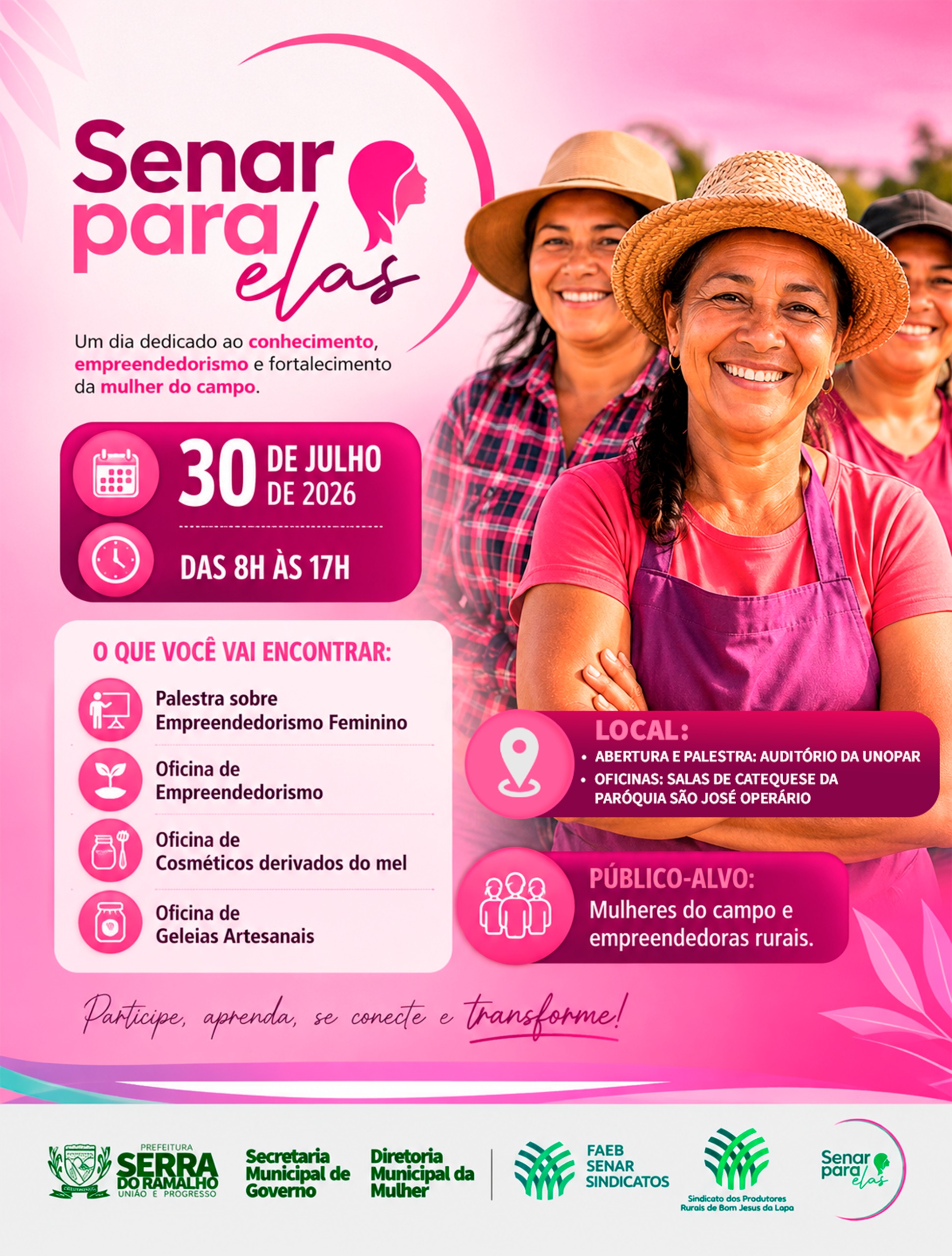 Serra do Ramalho Recebe o Evento "Senar para Elas" Com Programação Voltada ao Fortalecimento da Mulher do Campo