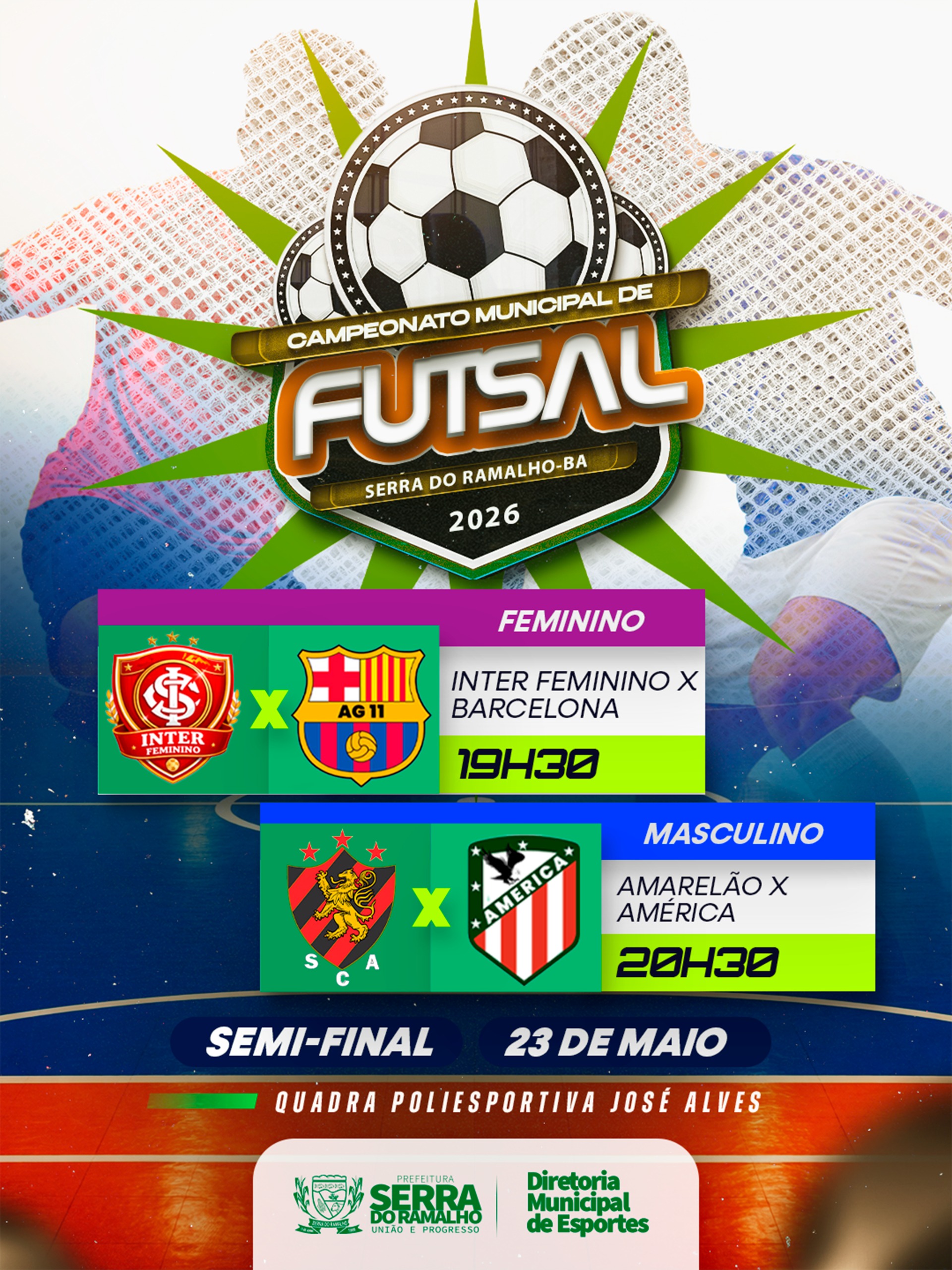 Semi-final do Campeonato Municipal de Futsal Movimenta Serra do Ramalho Neste Sábado