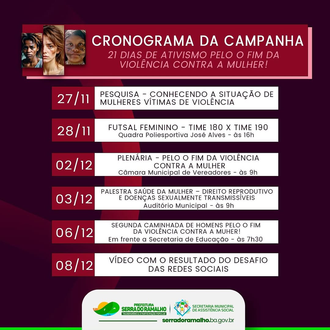 Campanha dos 21 Dias de Ativismo pelo Fim da Violência Contra a Mulher