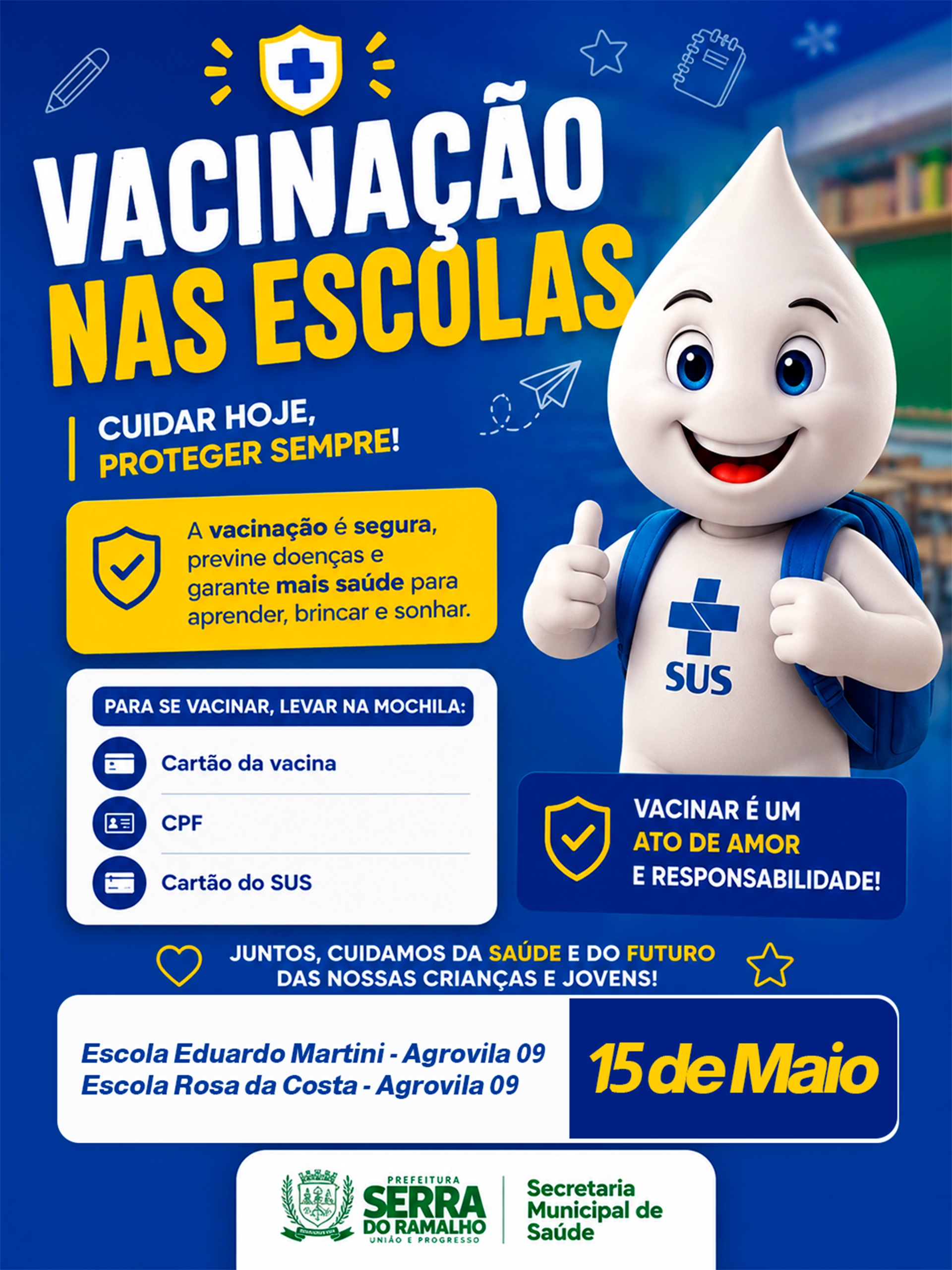 Vacinação nas Escolas Reforça Proteção de Crianças e Jovens em Serra do Ramalho