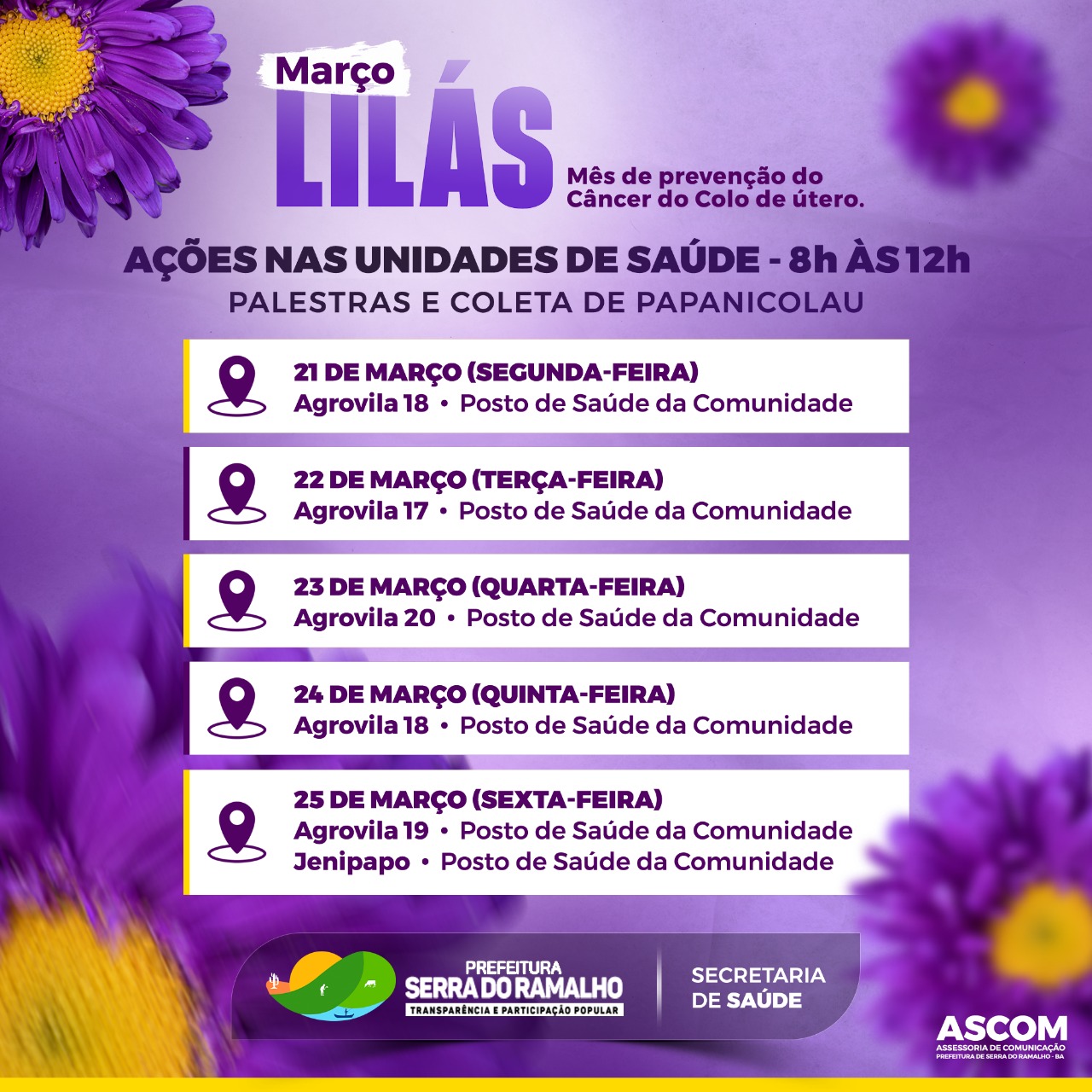 Atenção mulheres serramalhenses!