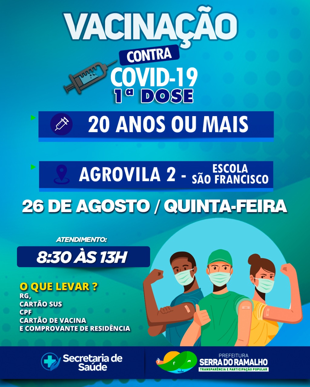 E vamos de vacinação, galera!!!!! Chegou a hora daqueles que ouviam Restart, assistiam TV Globinho e Bom Dia e Companhia com a Maísa!