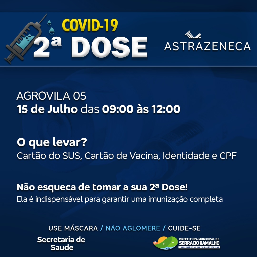 Atenção população da Agrovila 5: