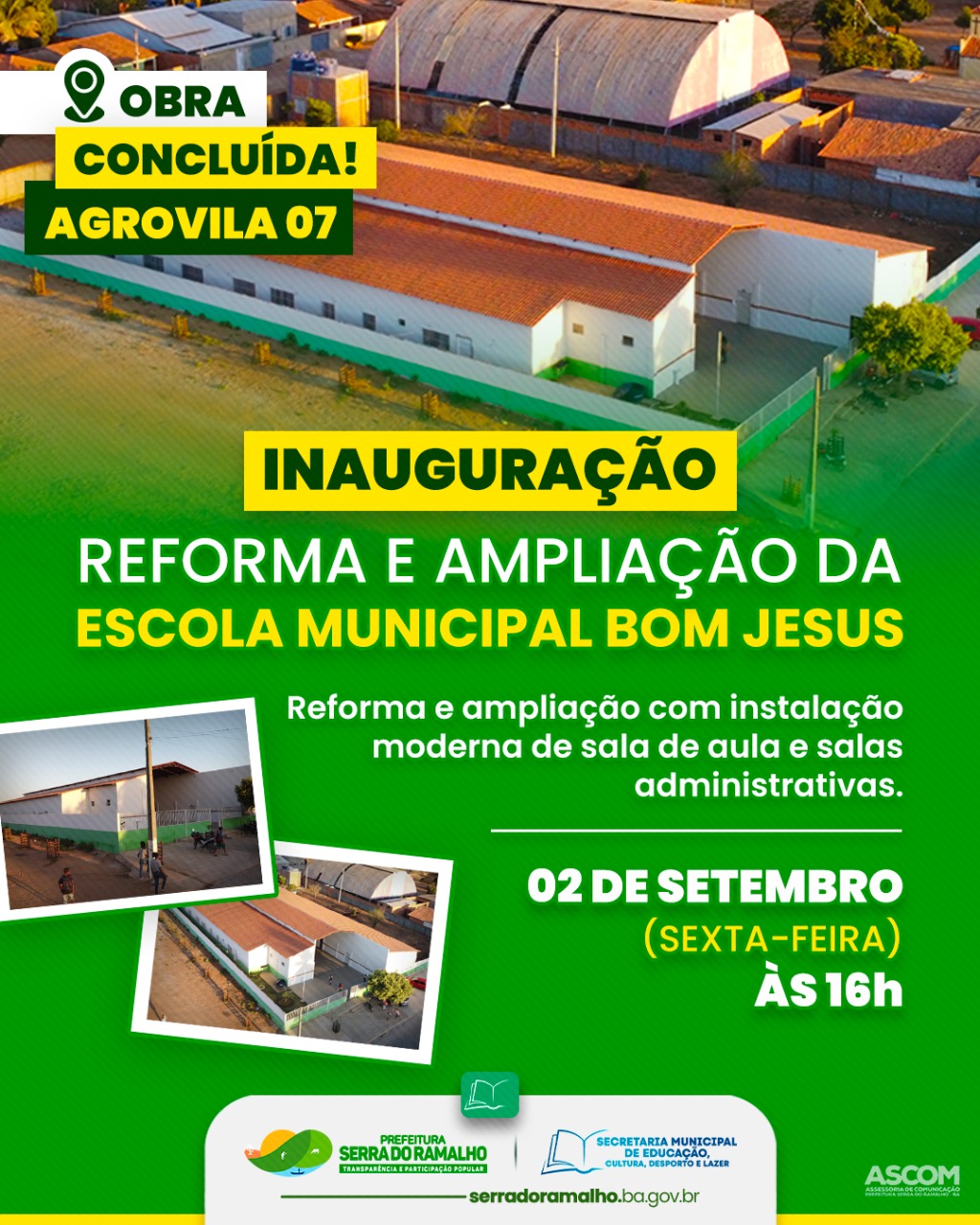 Mais uma obra concluída em Serra do Ramalho!