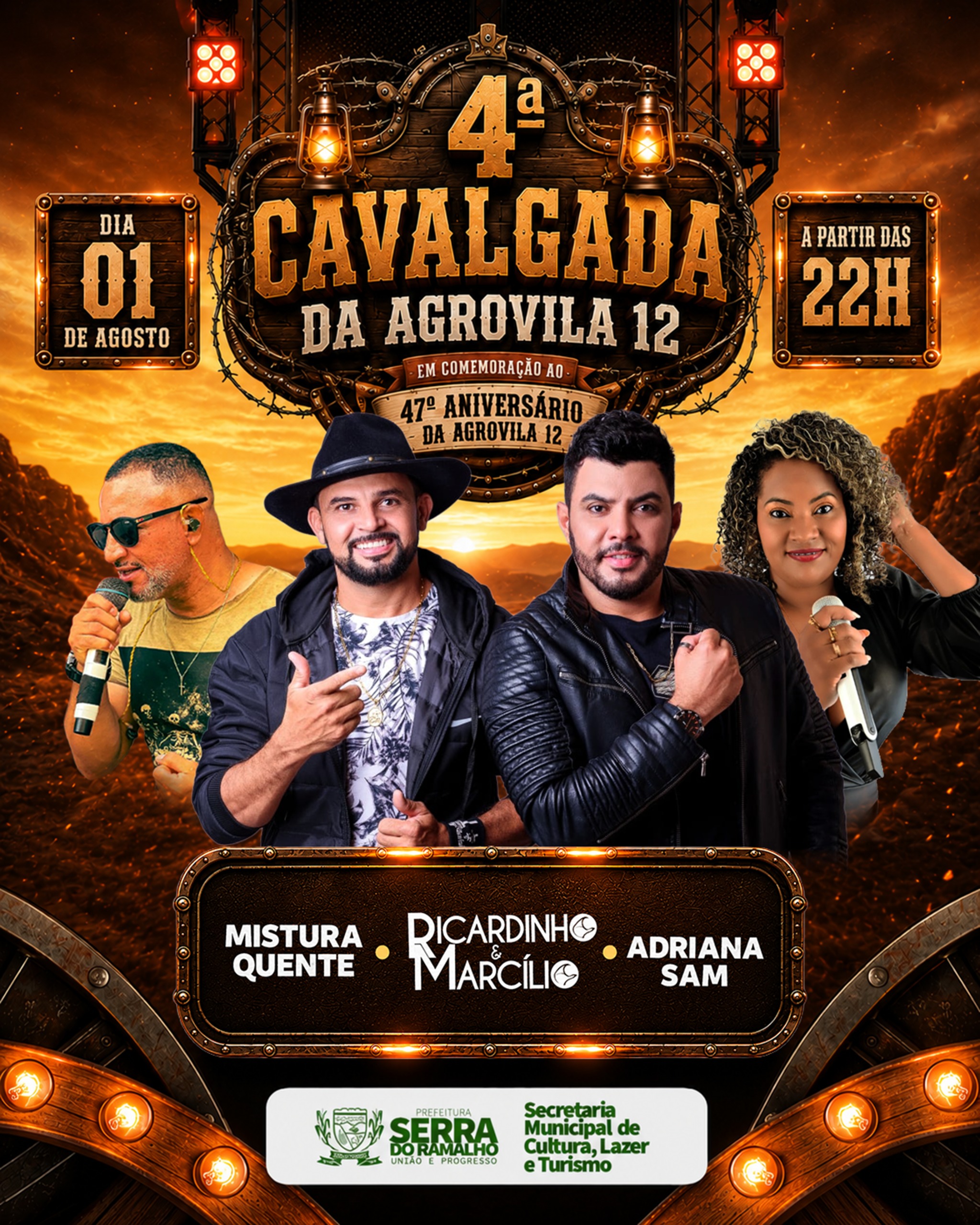 4ª Cavalgada da Agrovila 12 Celebra Tradição e 47º Aniversário da Comunidade Com Grandes Atrações Musicais