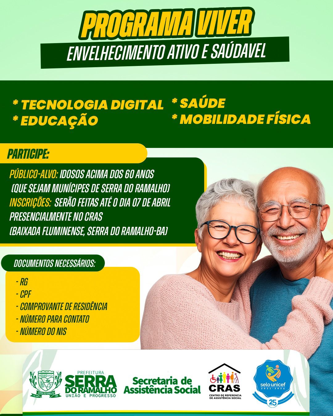 Programa Viver Promove Envelhecimento Ativo e Saudável Para Idosos do Município
