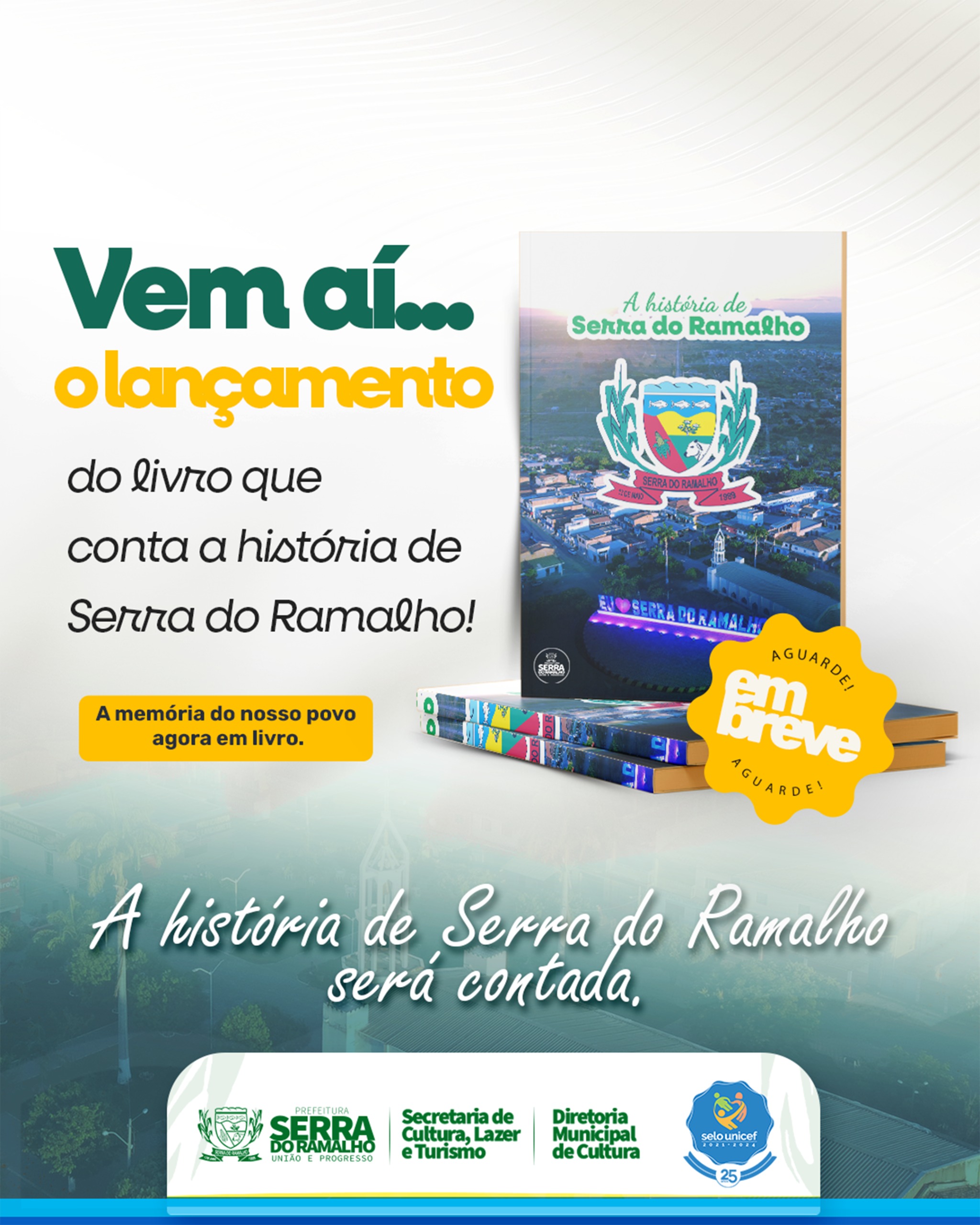 Vem aí o lançamento do livro que conta a história de Serra do Ramalho!