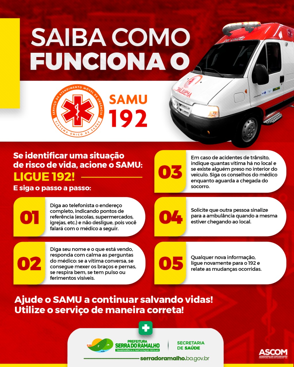 Saiba como funciona o SAMU e como acioná-lo!