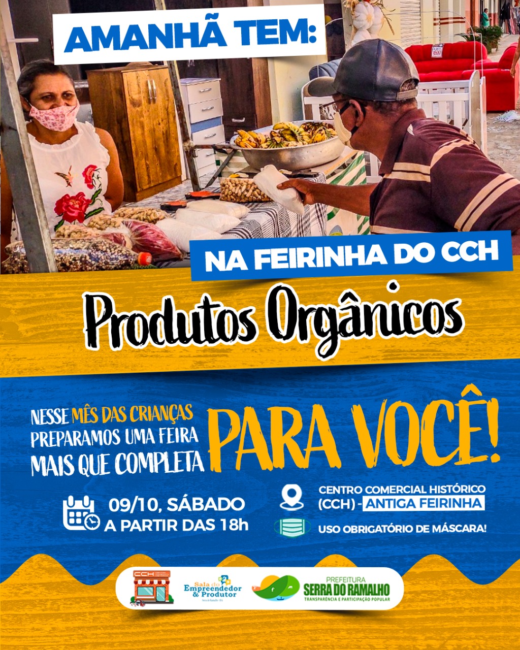 Nesse mês das crianças, o Centro Comercial Histórico (CCH) preparou uma feira mais que completa para toda família!