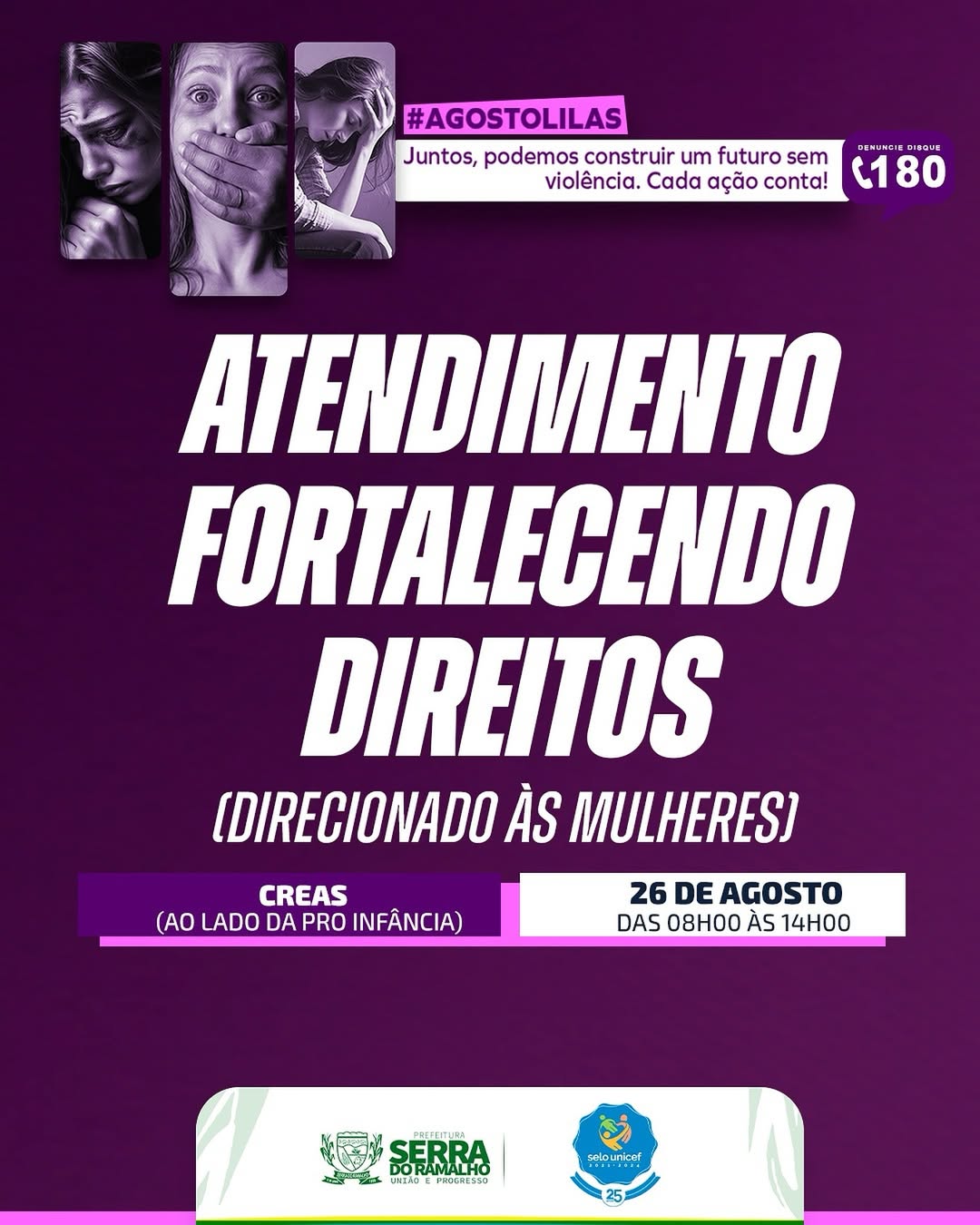 Cada Gesto Conta - Agosto Lilás