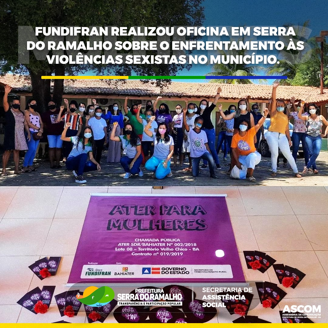 FUNDIFRAN realizou oficina em Serra do Ramalho sobre o Enfrentamento às Violências Sexistas no município.