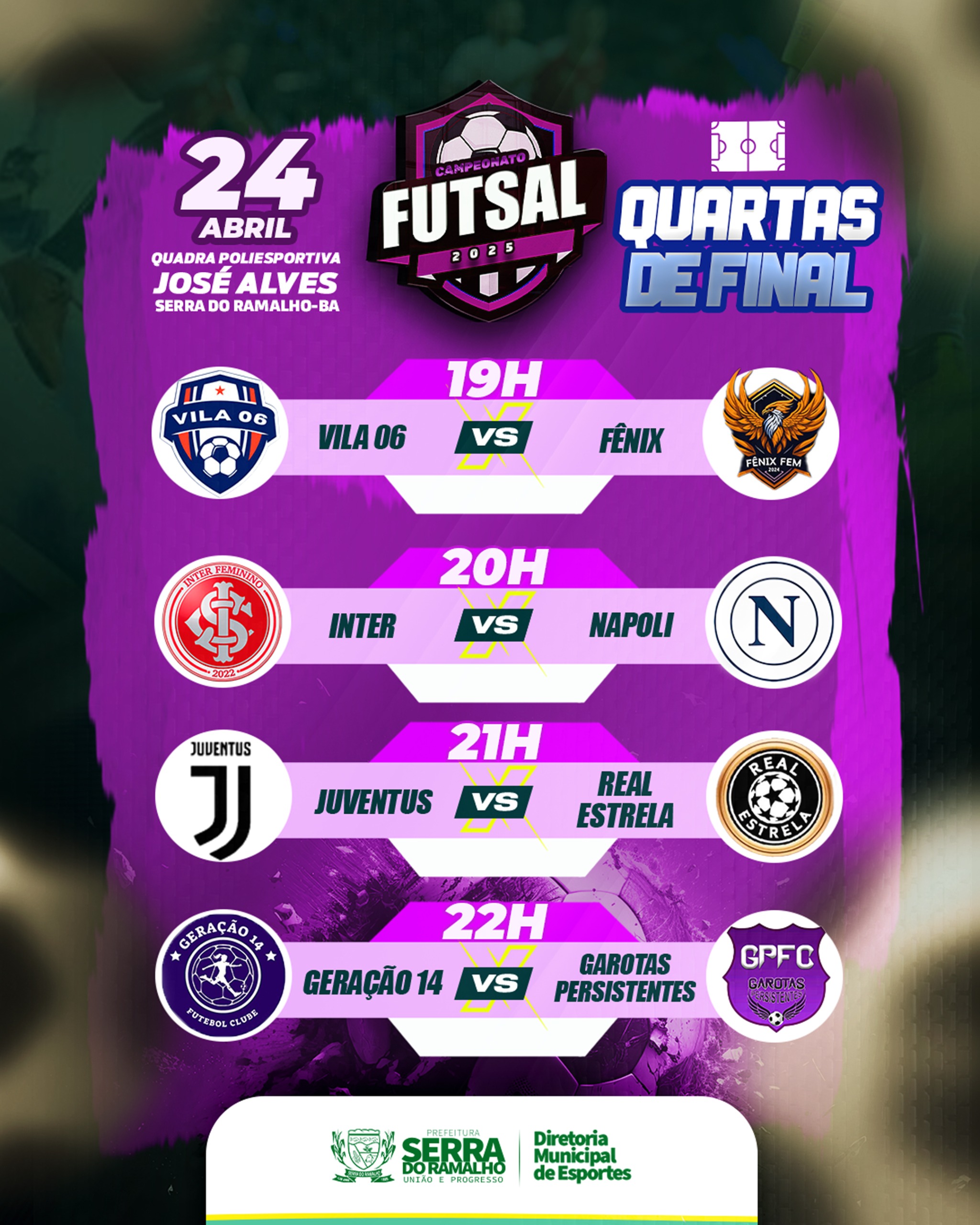 Fase Eliminatória de Futsal Feminino