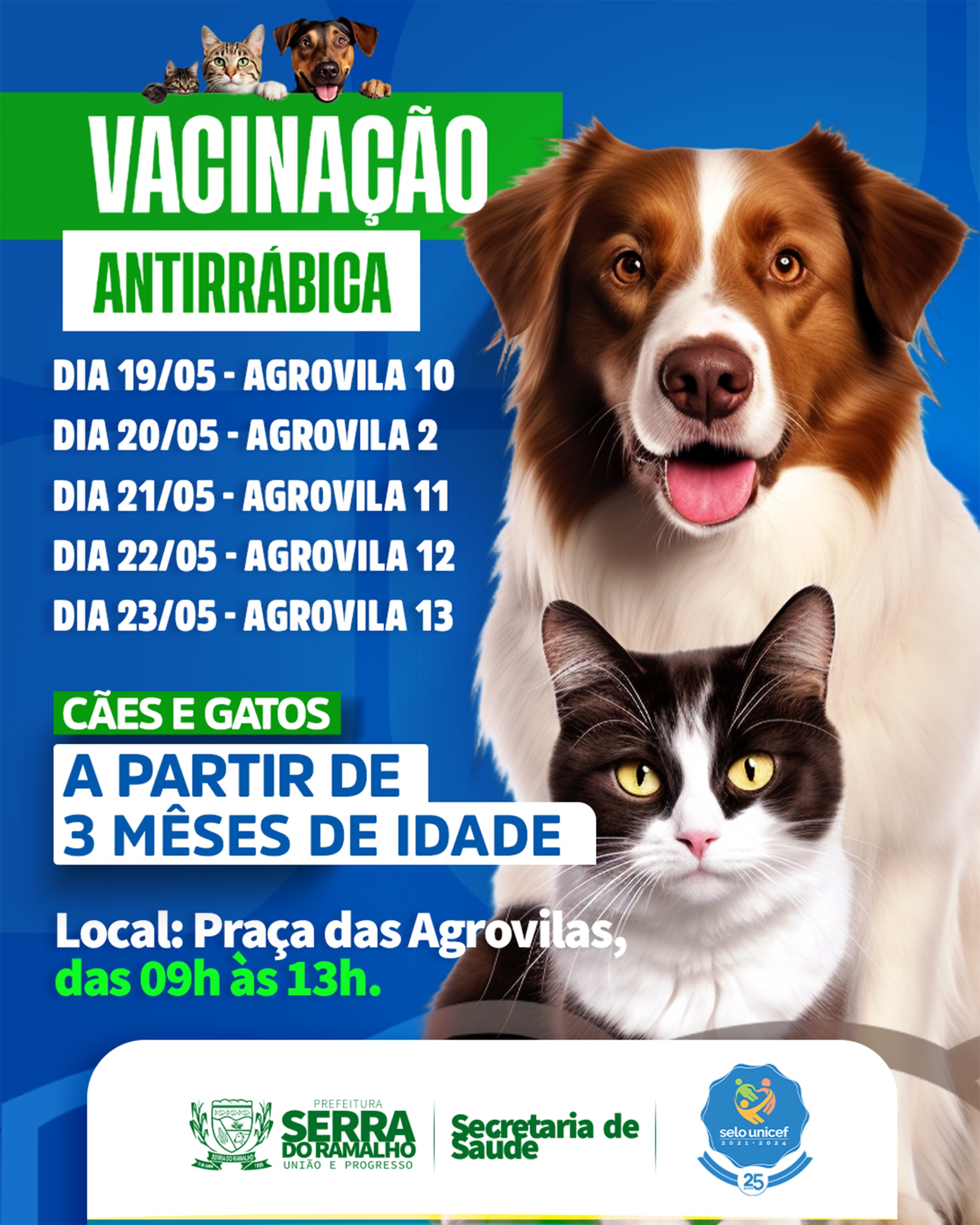 Vacinação Antirrábica em Serra do Ramalho!
