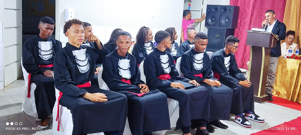 Na última semana foi realizada a colação de grau dos estudantes do 9° ano da Escola São Sebastião, na Comunidade da Boa Vista.