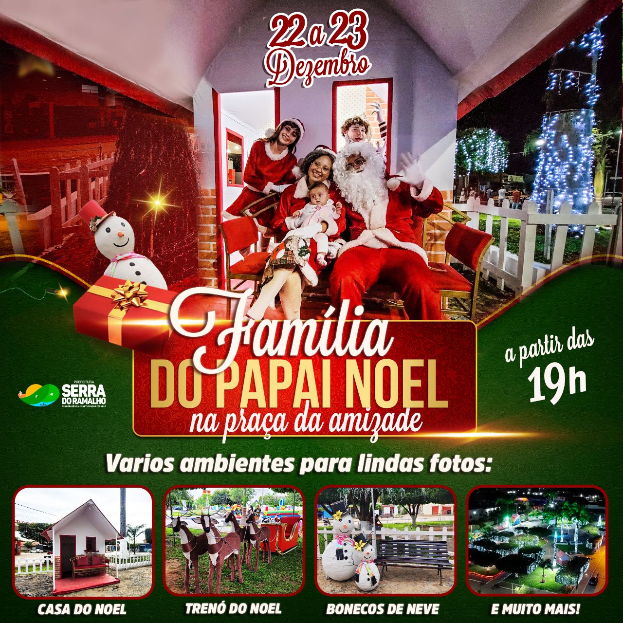 Venha e traga toda sua família para a Praça da Amizade!